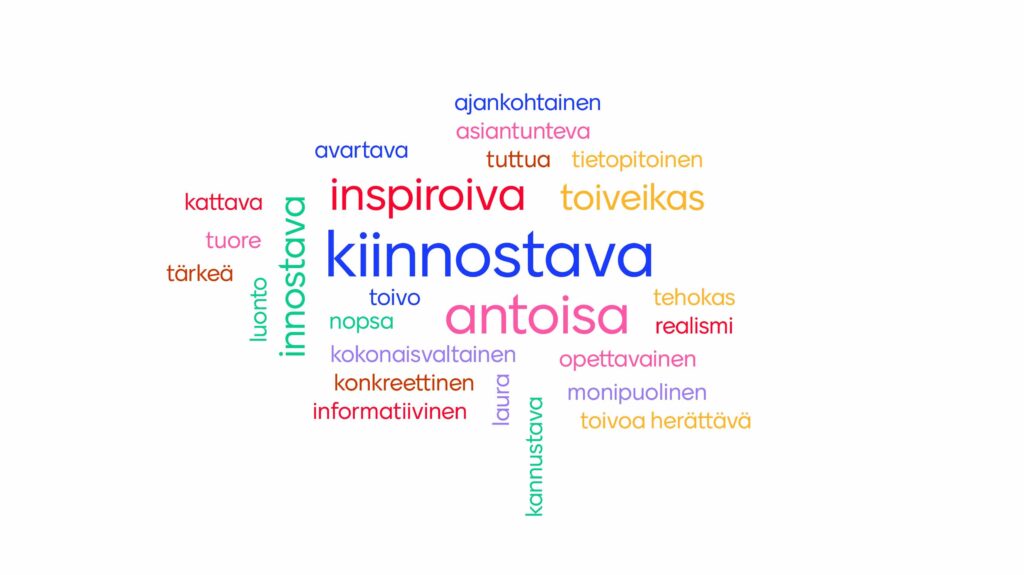 osallsitujat kuvailivat ilmiöareenaan kiinnostavaksi, inspiroivaksi ja antoisaksi.